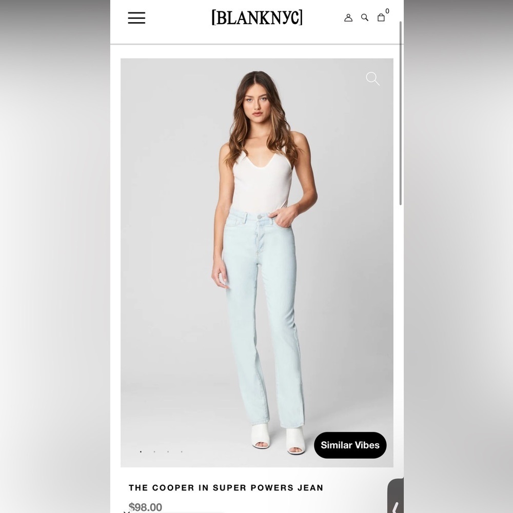 BLANKNYC THE COOPER IN SUPER POWERS JEAN SIZE 25. NWT
